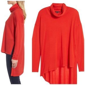 EILEEN FISHER Asymmetrical Merino Wool Lava Top